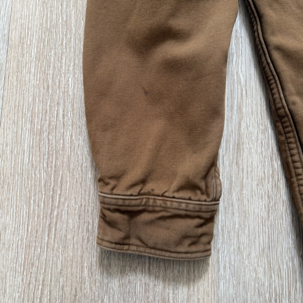 VTG LL Bean Flannel Lined Canvas Field Jacket Mens Large Tall Brown Made‎ in USA - Picture 8 of 11